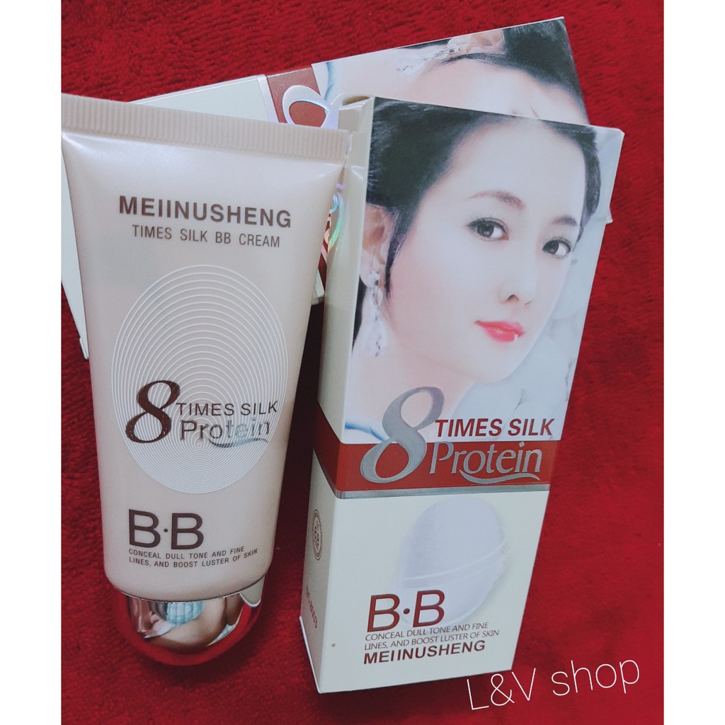 [L&amp;V] Kem Nền BB SKIN PROTEIN MANZHILIAN - Làm Trắng Da Tinh Chất Tơ Tằm