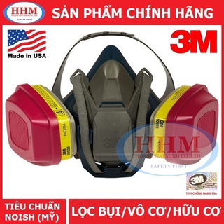 Mặt nạ nửa mặt 3M 6502 và Phin lọc đa năng cao cấp 3M 60923