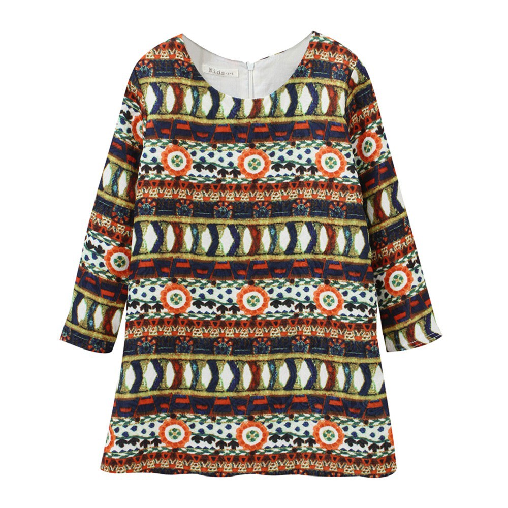 Đầm Sanlutoz Tay Dài Thiết Kế Đơn Giản Cho Bé Gái