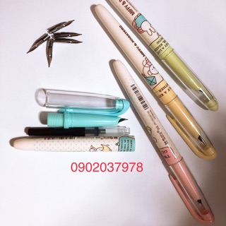 Bút máy bơm mực siêu nhẹ combo 300k 30c