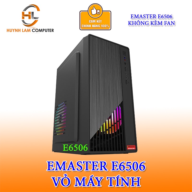 Vỏ máy tính Case eMaster E6506 (MicroATX, MiniATX) Không Fan - Hàng chính hãng