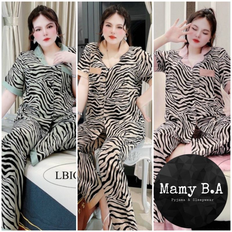 BIGSIZE 60-75kg - Pijama lụa Thái tay ngắn quần dài - Đồ ngủ nữ lụa loại 1 cao cấp không nhăn (ẢNH THẬT CỦA SHOP)3