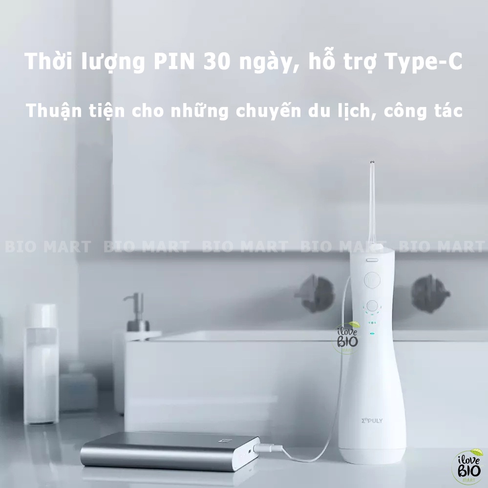 Máy tăm nước Xiaomi Enpuly ML8 Không dây – Tăm nước vệ sinh răng miệng sạch sâu, chống nước IPX7 250ml - Q099