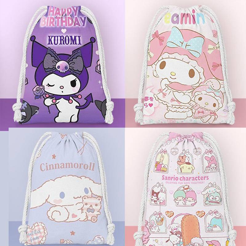 Sanrio mymelody Kuromi Cinnamoroll Túi Dây Rút Đựng Đồ Lót / Giày Thể Thao Du Lịch Sắp Xếp Gọn Gàng