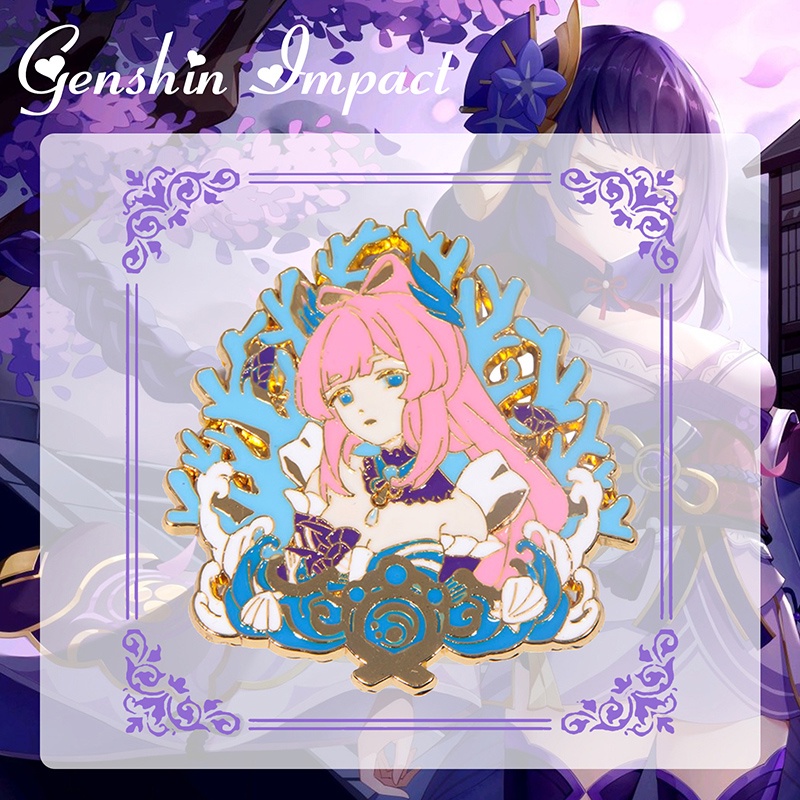 Ghim Cài Áo Kim Loại Hình Nhân Vật Hoạt Hình Periphery Genshin Thunder General Heart Sea Kaiadi Luke Hoạt Hình