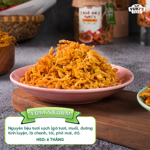 Khô Gà Lá Chanh 125g YUKI FARM - Đồ Ăn Văt Khô Gà, Khô Heo Xé Cay Siêu Ngon - Đồ ăn vặt Việt Nam Chất Lượng Cao | BigBuy360 - bigbuy360.vn