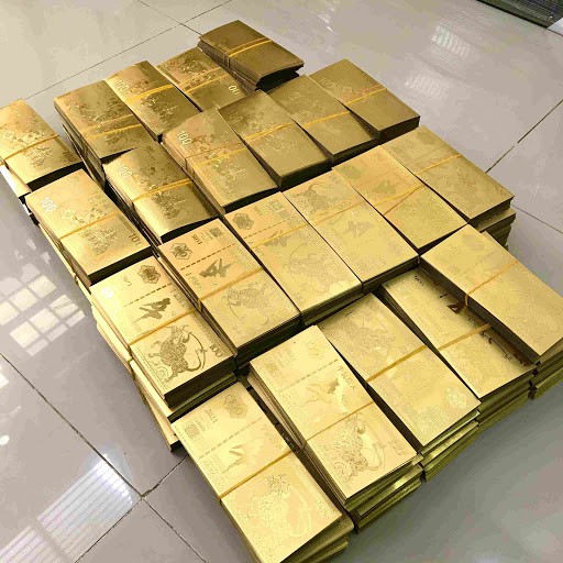 [ COMBO 10 Tờ ] Plastic vàng hình con Trâu Macao - Tiền Lì Xì 2021 | BigBuy360 - bigbuy360.vn