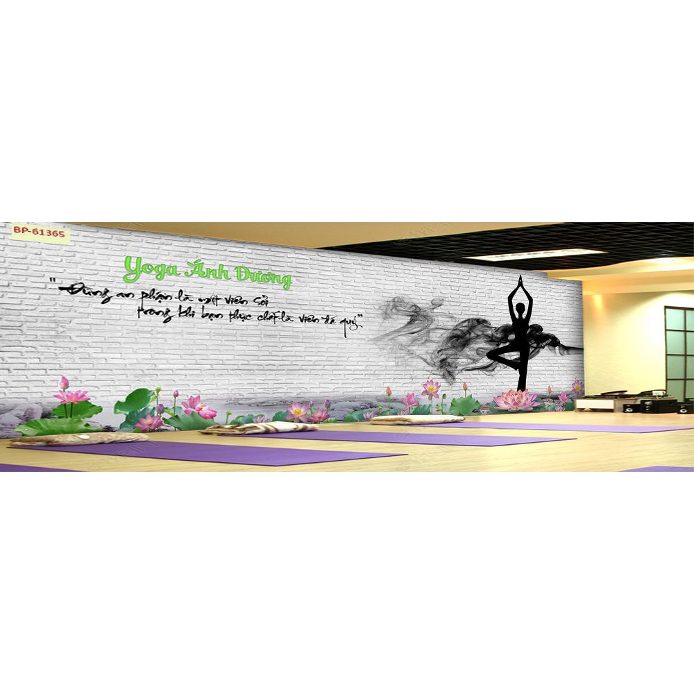 Tranh lụa 3d trang trí chủ đề Yoga Thước 1,5m x 2m YOGA 13