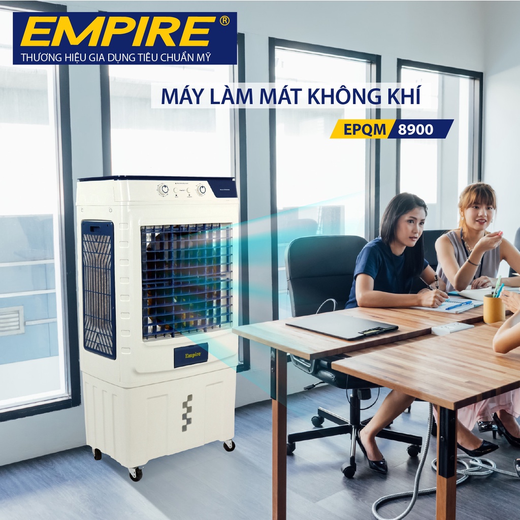 Quạt điều hòa hơi nước Empire mã 8900 dung tích 60L- Quạt làm mát hơi nước