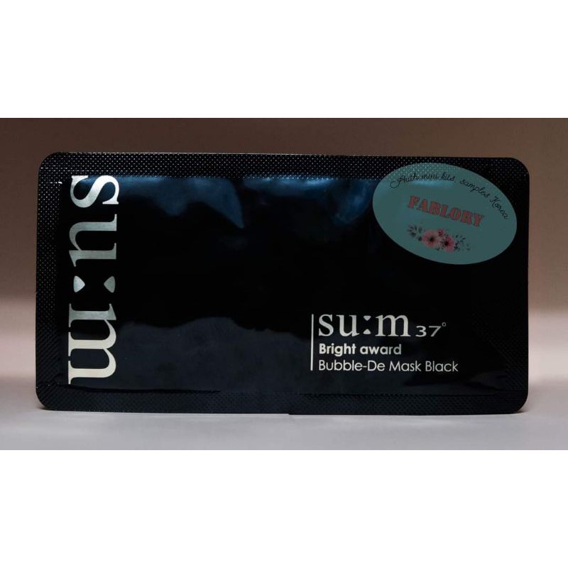 Mặt nạ sủi bọt thải độc SUM 37 - BRIGHT AWARD BUBBLE-DE MASK BLACK 4ml da sạch sâu, trắng sáng