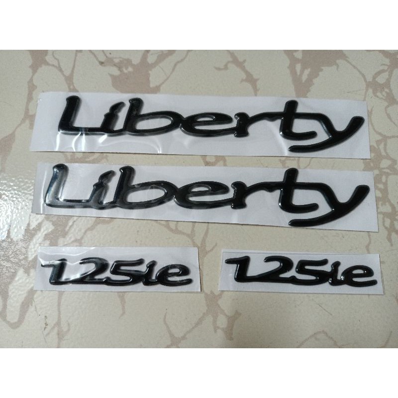 Bộ tem Nổi Liberty 125ie màu đen New