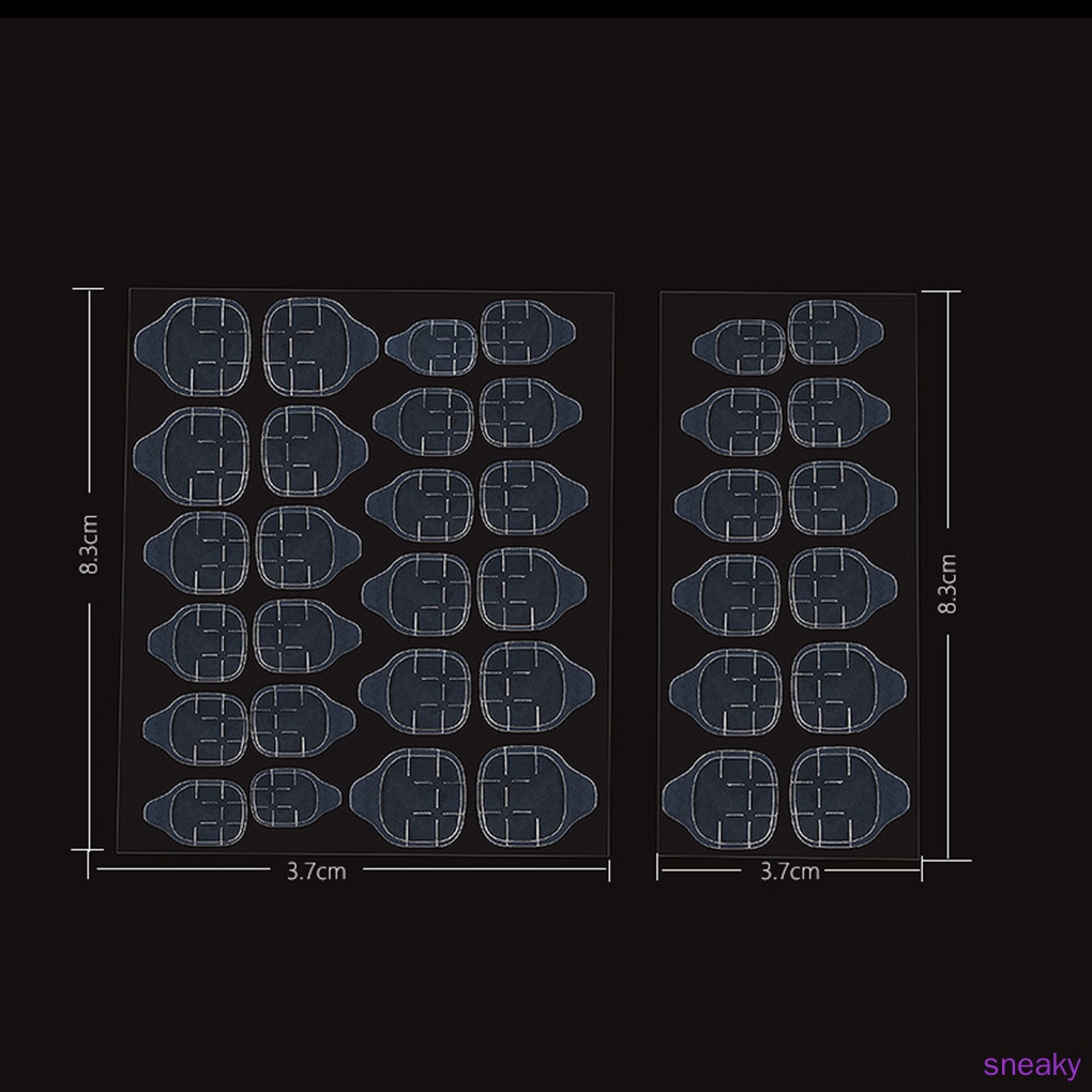 [Hàng mới về] Set 12/ 24 miếng dán móng tay nghệ thuật hai mặt tiện dụng