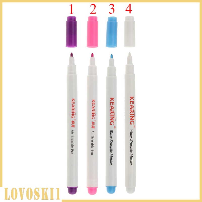 [LOVOSKI1]4 Pieces Non-Toxic DIY Cross Stitch Water/Air Erasable Markers Marking Pen