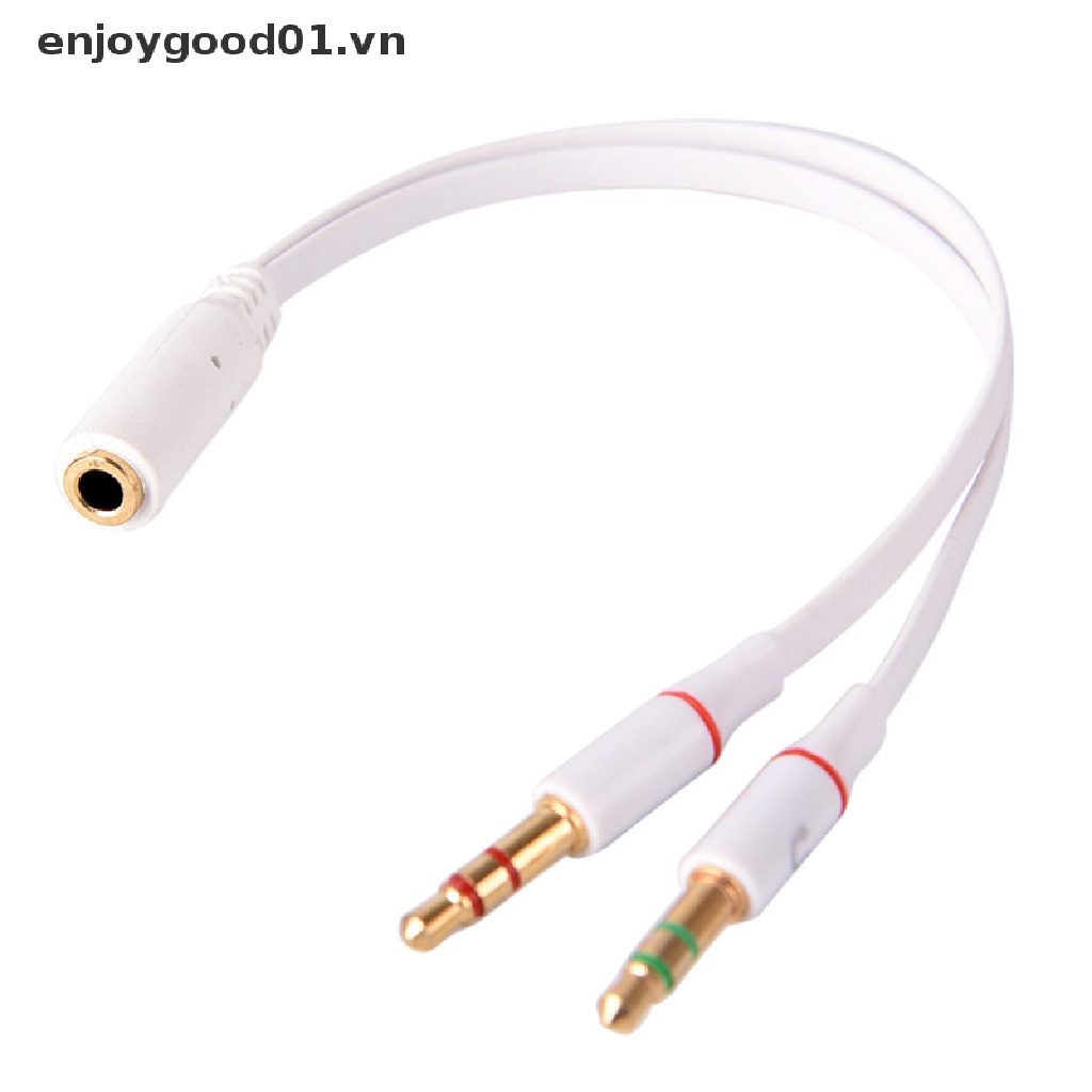 Dây Cáp Âm Thanh Chia 2 Cổng 3.5mm Với 2 Cổng Aux Chữ Y Cho Tai Nghe PC