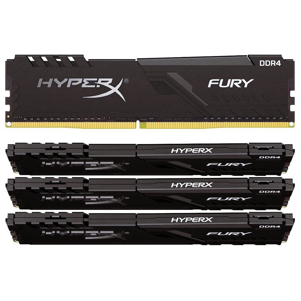 Ram kingston HyperX Fury DDR4 8GB 2400MHz Dùng Cho Máy Tính Để Bàn PC Desktop - Bảo hành 36 tháng 1 đổi 1