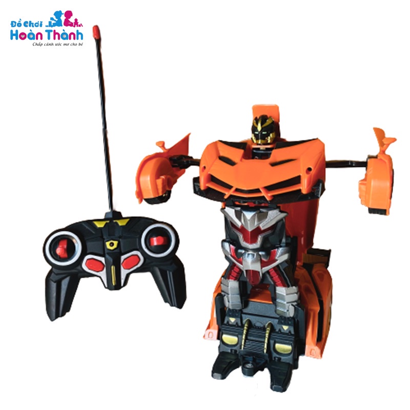 Ô tô đồ chơi, Ô tô điều khiển từ xa biến hình Robot có đèn, Robot biến hình đa năng