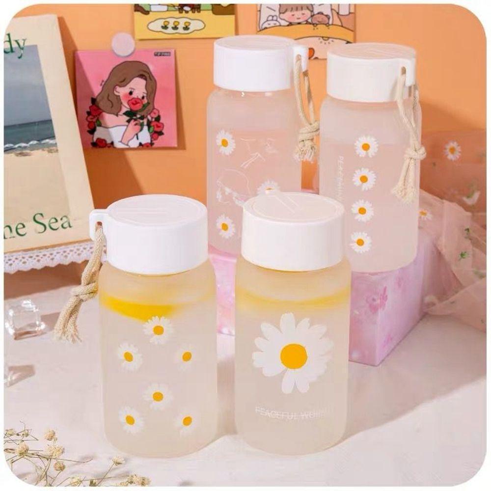 Bình Nước Nhựa Trong Suốt Dung Tích 500ml Kèm Dây Thừng Tiện Dụng Mang Theo Du Lịch