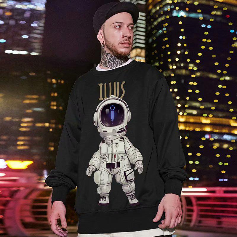 Áo Sweater Tay Dài Cổ Tròn In Họa Tiết Không Gian Size M-5Xl | BigBuy360 - bigbuy360.vn