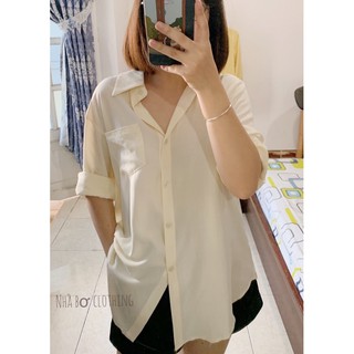 Áo sơ mi túi hộp dài tay