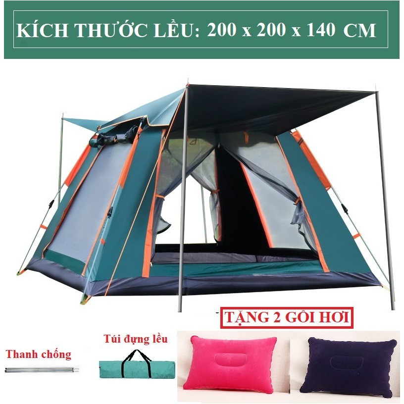 [TĂNG 2 GỐI HƠI] Lều cắm trại, lều du lich dã ngoại, câu cá 2- 5 người, dễ dàng gập mở, đóng gói nhỏ gọn, thuận tiện | BigBuy360 - bigbuy360.vn