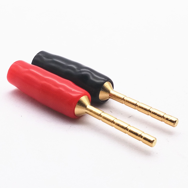 Jack mỏ chim thẳng 2mm màu đen đỏ siết ốc loại xịn