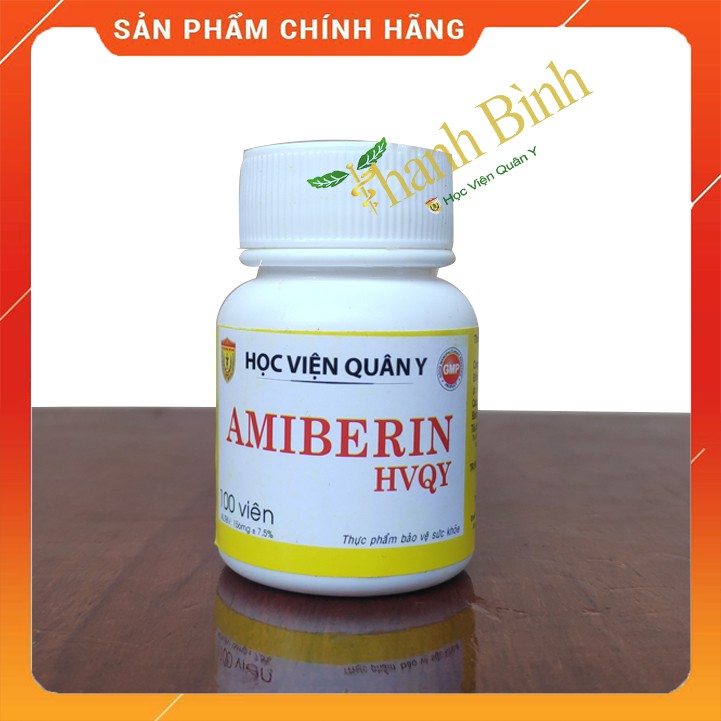 Berberin Mới [ Chính Hãng ] Amiberin Học Viện Quân Y - Hỗ Trợ Tiêu Hóa