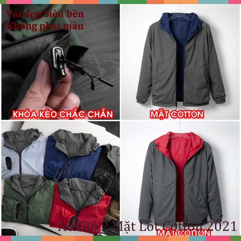 Áo Gió 2 Mặt Lót Cotton Mát Lạnh, Hàng Xuất Hàn, Dành Cho Cả Nam và Nữ webershop9 | BigBuy360 - bigbuy360.vn