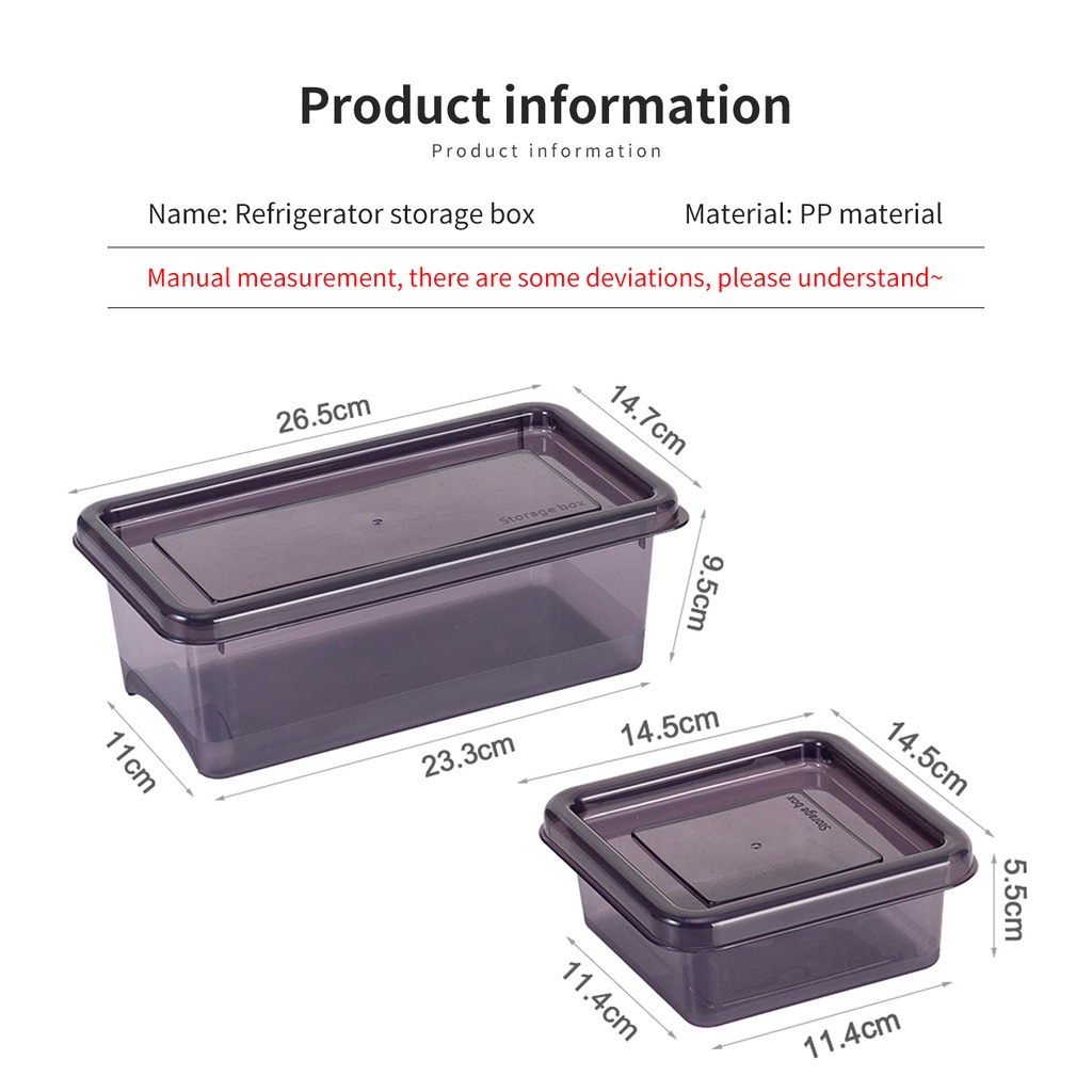 Hộp bảo quản thực phẩm JUJIAJIA tươi ngon trong tủ lạnh