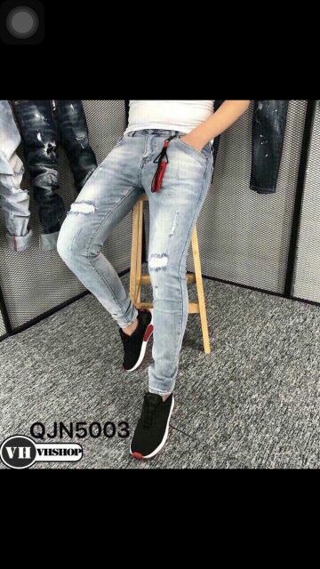 QUẦN JEANS NAM CAO CẤP CHẤT BÒ CO DÃN MẪU MỚI CỦA NĂM 2018 MS353