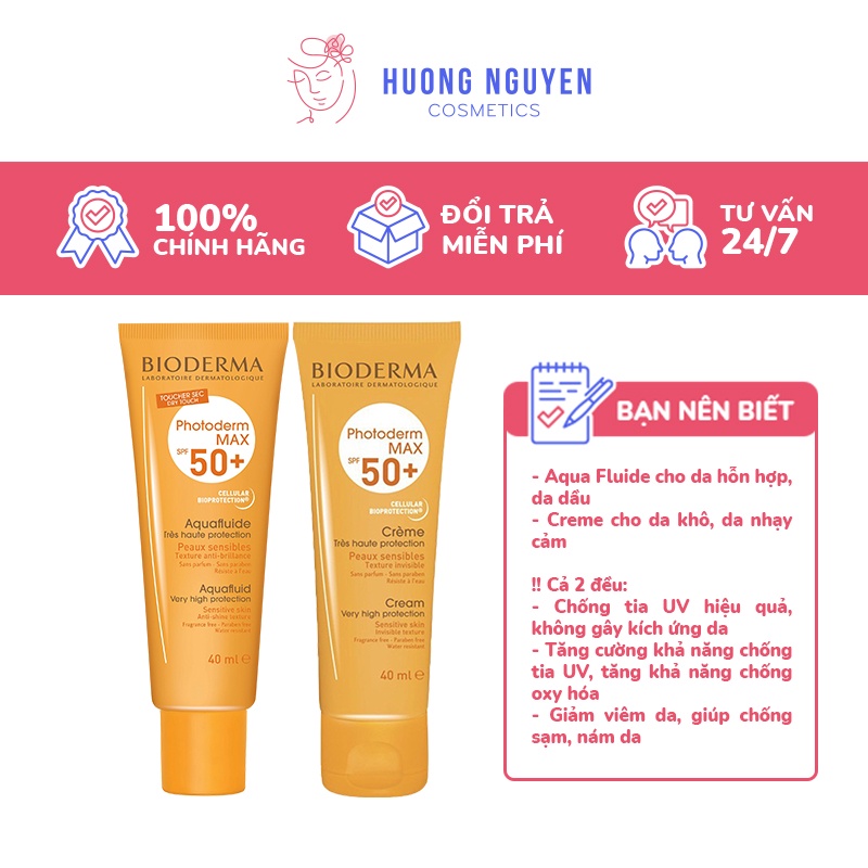 Kem Chống Nắng Bioderma Photoderm Max SPF50+ 40ml