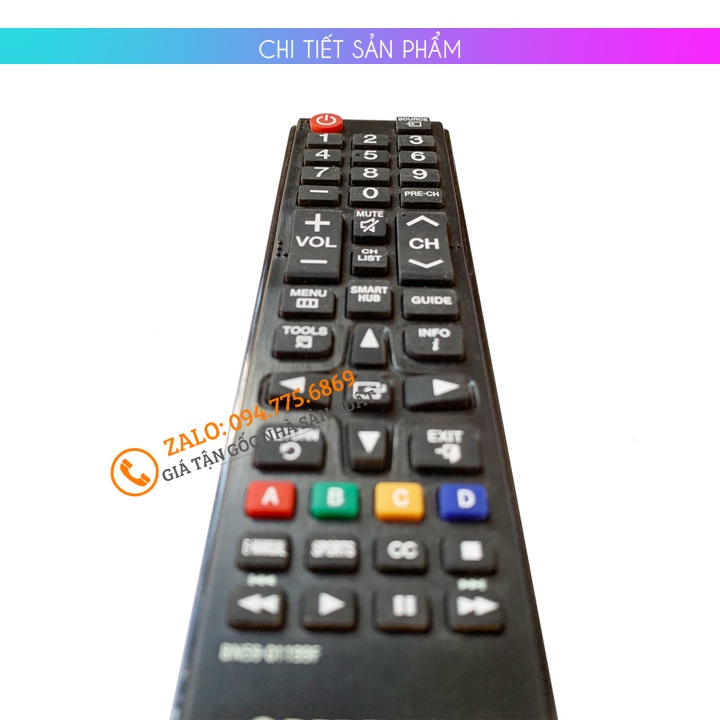 [ Hàng Zin Tốt ] Điều Khiển Tivi Samsung Smart Tivi Ngắn BN59-01199F - Remote Tivi Samsung Tương Thích Tv LED LCD