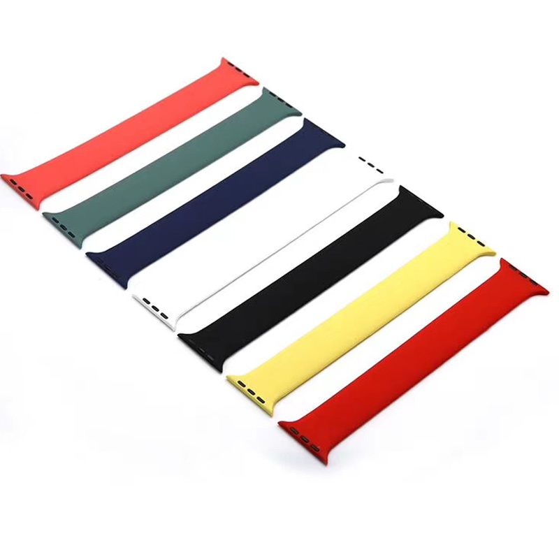 Dây đeo Silicon mềm thay thế cho đồng hồ thông minh for Apple Watch Ultla Series 8 / 7 / 6 / Se / 5 / 4 / 3 / 2 / 1 38mm 40mm 42mm 44mm 41mm 45mm 49mm