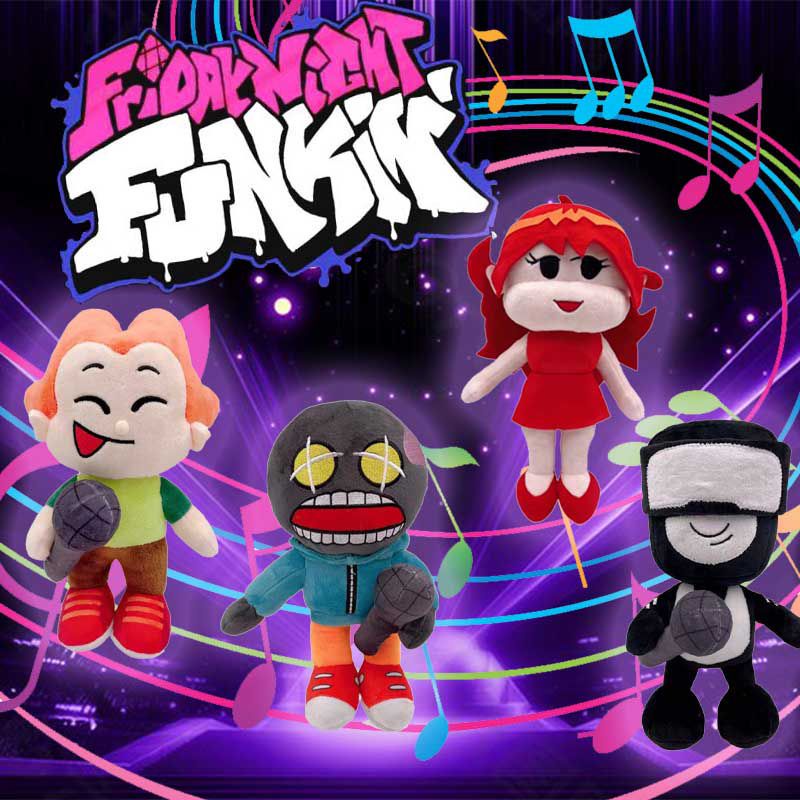 Friday Nighttime Funny Plush Fnf Girl Captain Peak Whitty Plush Toys