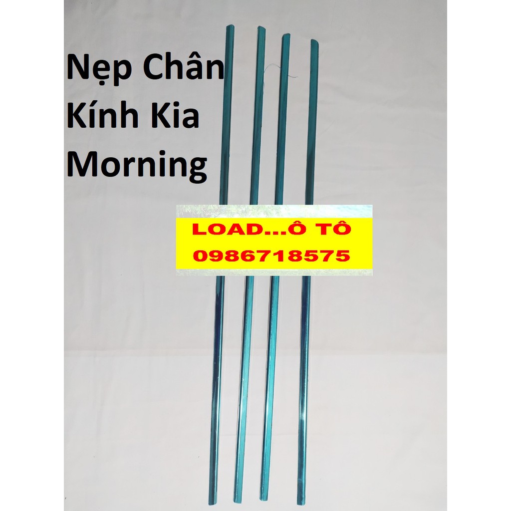 Bộ Nẹp Chân Kính và Cong Kính Xe KIA Morning 2016-2021 Hàng Inox Cao Cấp