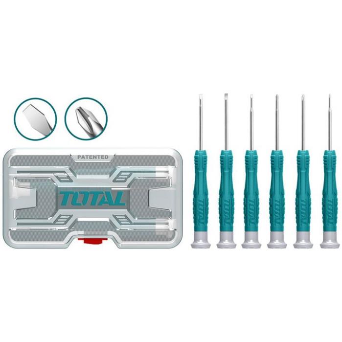 Bộ 6 tua vít sửa chữa đồng hồ TOTAL THT250PS0601