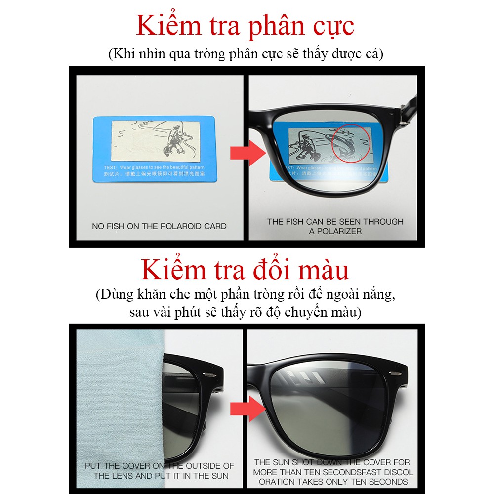 Kính mắt đổi màu đi ngày đêm A575 - Gọng lò xo | BigBuy360 - bigbuy360.vn