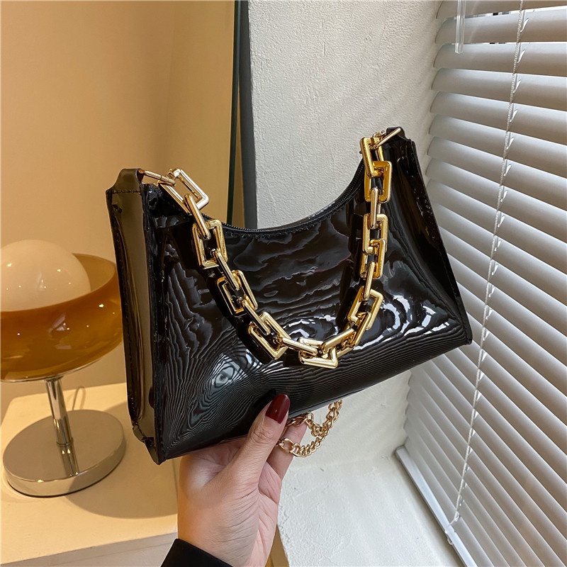 Túi Đeo JASMIN NOIR Vai Phối Dây Xích Thiết Kế Giản Dị Dành Cho Nữ