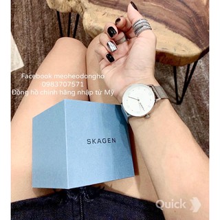 (Auth) ĐỒNG HỒ NỮ SKAGEN NILLSON SILVER