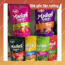[ICLN9 giảm 5K cho đơn hàng 50k]  combo 3 gói SNACK MIDAS HÌNH KHOAI TÂY LÁT GÓI 30G các vị