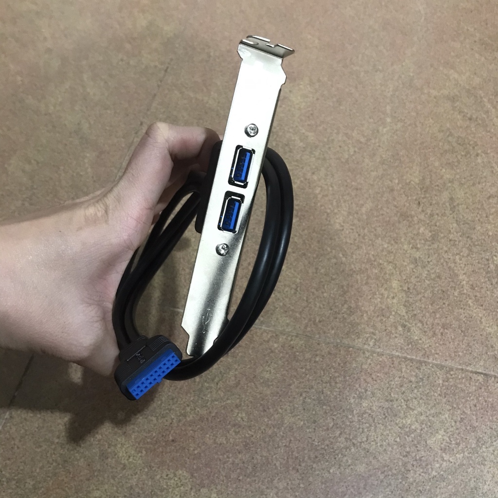 1 dây usb 2 đầu usb 3.0 dài 70cm nối từ chân 20 pin trong main PC