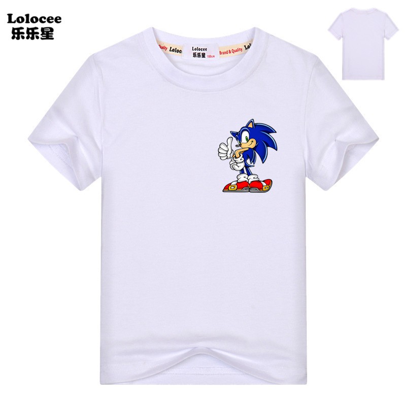 Áo Thun Tay Ngắn In Hình Sonic The Hedgehog 3d Thời Trang Cho Bé