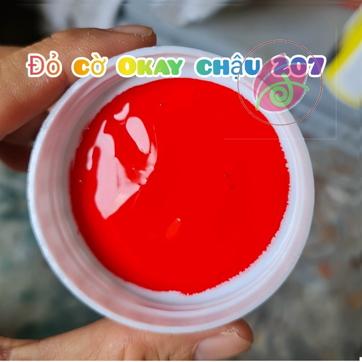 ( nhiều màu ) Sơn chậu kiểng, chậu cảnh hệ nước ngoài trời Okay Paint 1kg