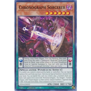 Thẻ bài Yugioh - TCG - Chronograph Sorcerer / LED6-EN052'