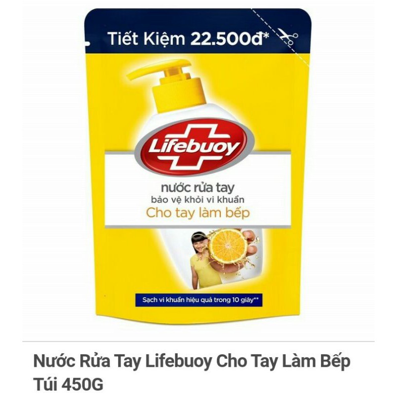 Nước rửa tay Lifebuoy bảo vệ vượt trội túi 450 g