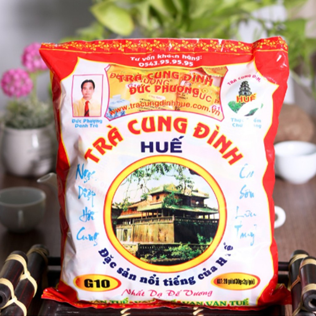 Trà Cung Đình Huế Túi 600gr/ 20 Gói Nhỏ Đức Phượng G10