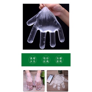 [HÀNG CÓ SẴN] Bao Tay Nilon Dày Dặn Dùng 1 Lần Dùng