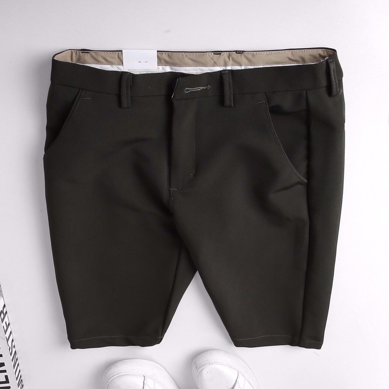 Quần short tây nam Gấu 194 vải kaki âu mềm mịn, co dãn nhẹ - form slimfit [ Có Big Size ] | BigBuy360 - bigbuy360.vn