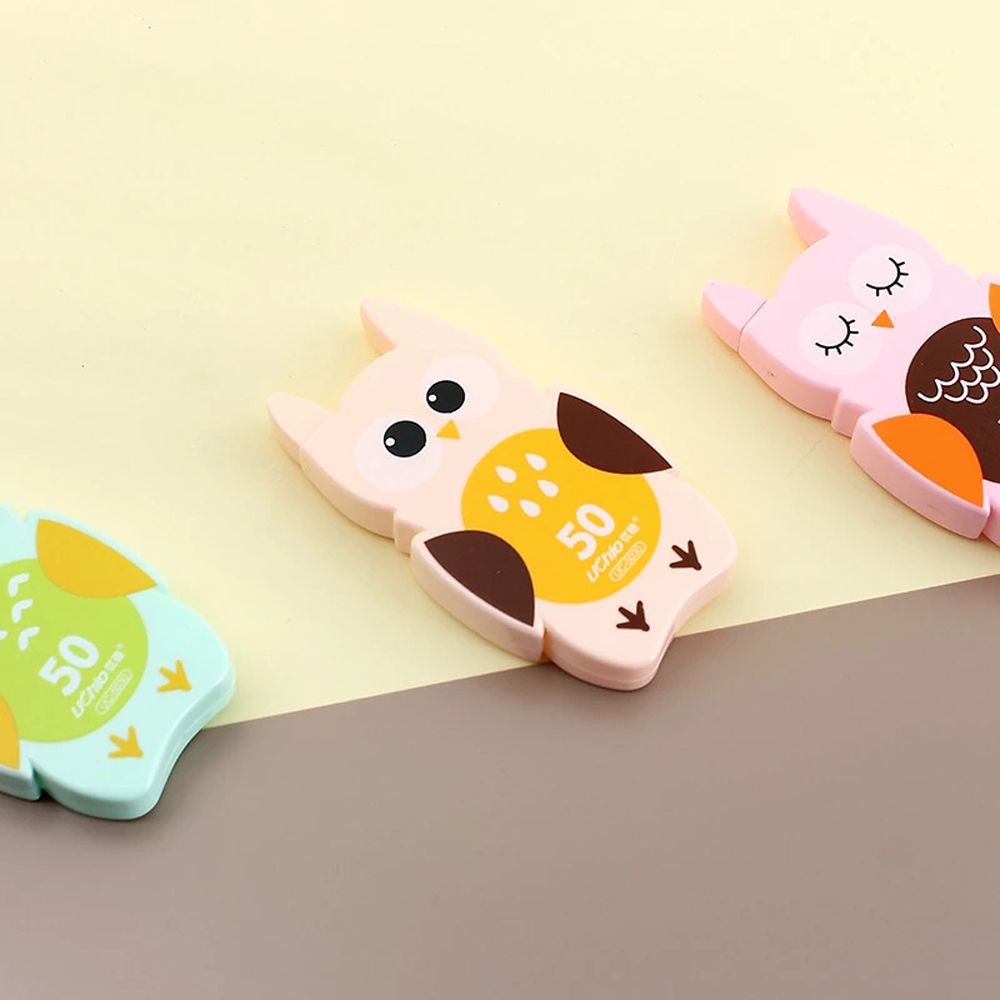 Bút xóa kéo dài 10m hình chim cú dễ thương