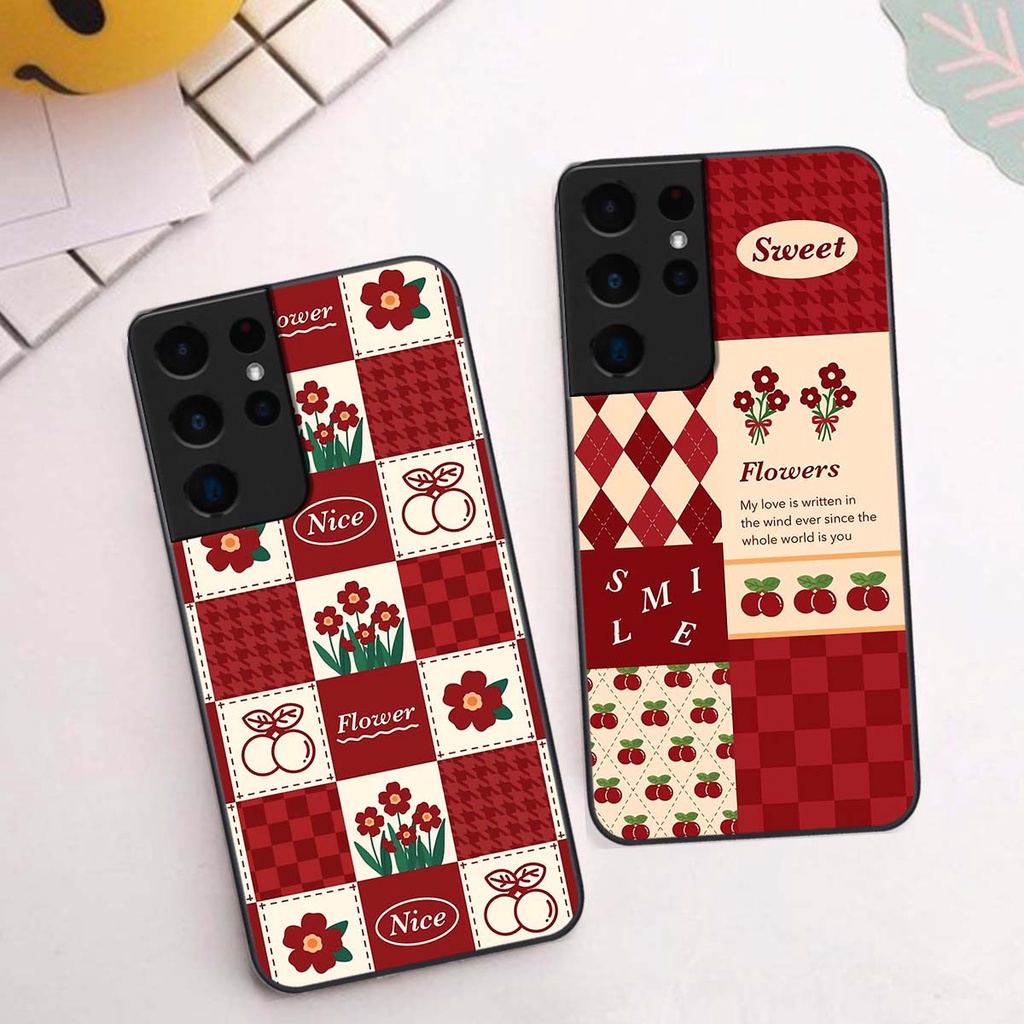 Ốp Samsung S21 Ultra họa tiết hoa, gấu thời trang, ốp dẻo bền đẹp