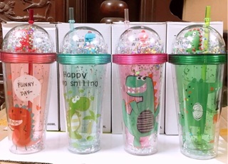 Bình nước khủng long siêu kute cho các bé